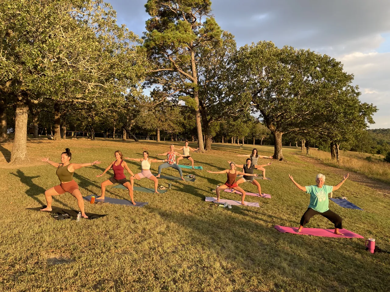 A golden-hour practice on the hillside at Mount Nebo.